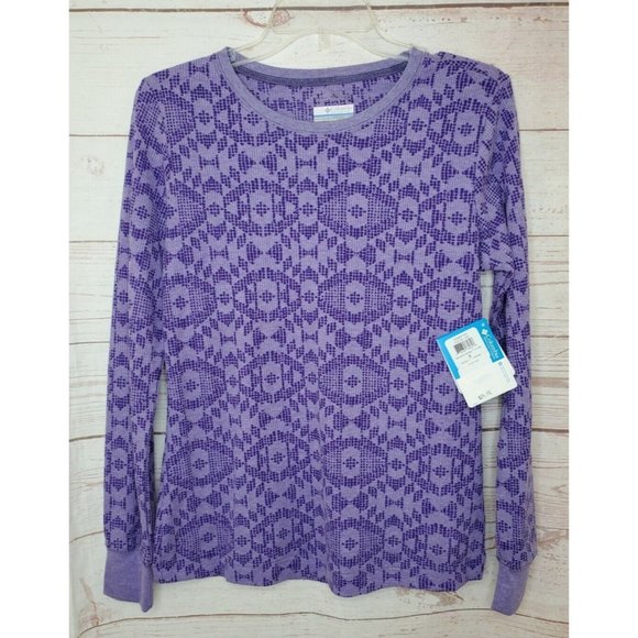 Columbia Omni Wick Advanced Evaporation Women Long Sleeve Purple Small Shirt - Picture 1 of 12